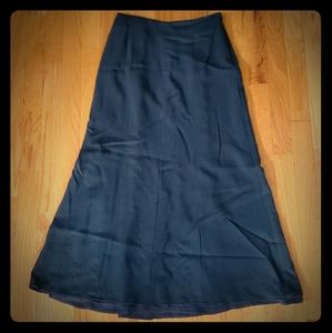 Alfani charcoal wool blend long skirt